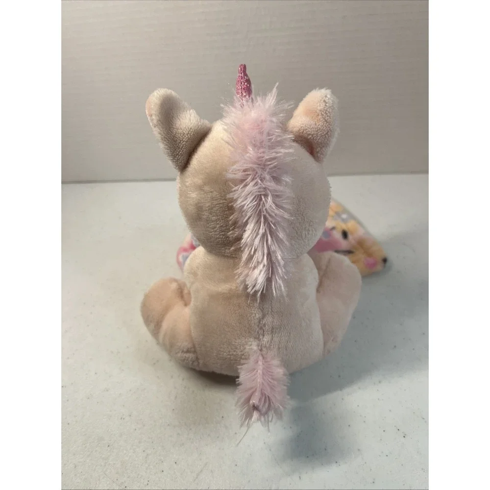 Little Beginnings Baby Unicorn Pink Floral Lovey Security Blanket Plush